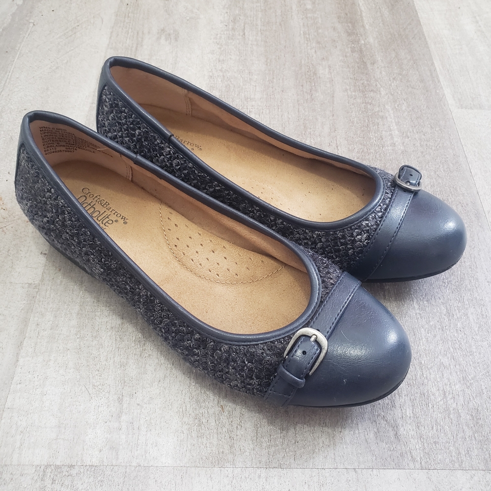 Comfortview Navy and Gray Women's Flats - Picture 3 of 3
